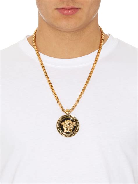 fake versace gold medallion|versace medusa medallion necklace.